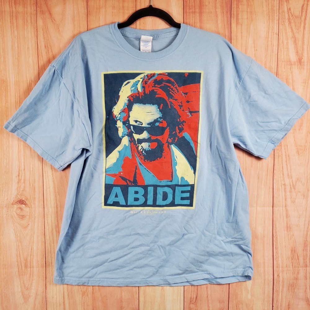 Vintage The Big Lebowski Shirt‎ Size XL Movie Promo M&O Knits Abide